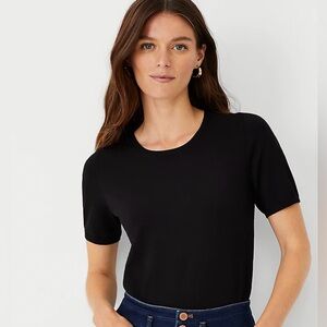 ANN TAYLOR Short Sleeve Sweater Tee